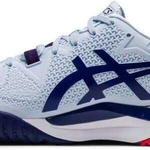 ASICS Women's Gel Resolution 8 Tennis/Pickleball Shoes W 9 (Soft Sky/Dive Blue)